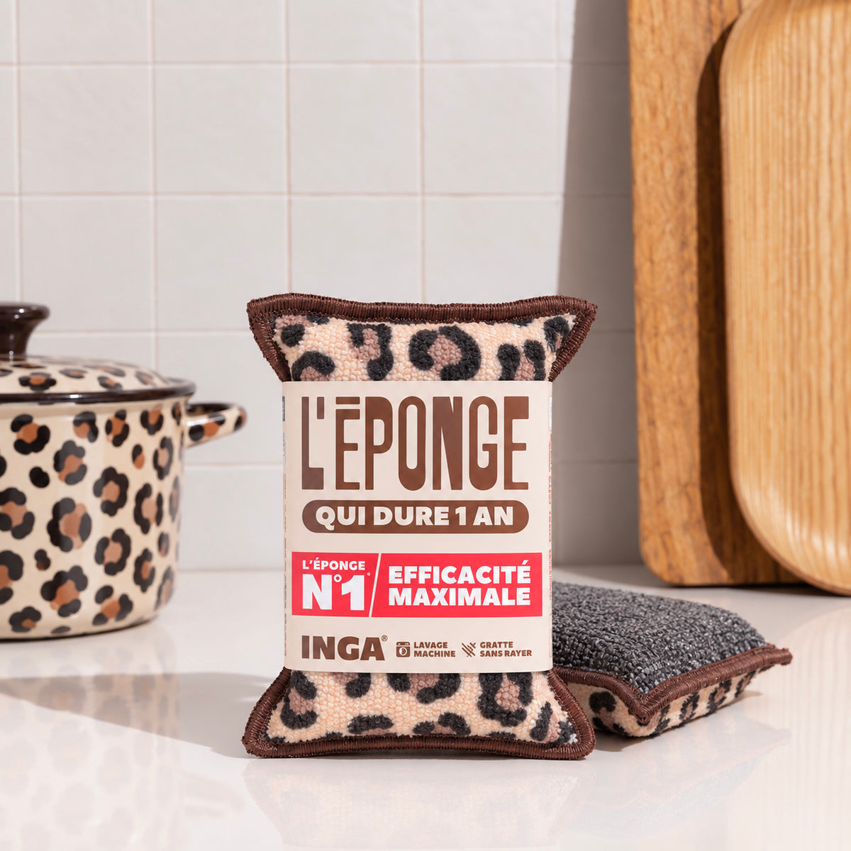 Duo d'Éponges Léopard
