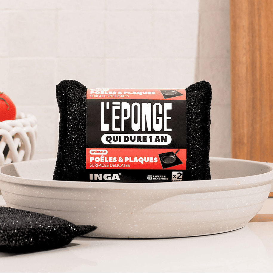 Duo d'Éponges Poêles et Plaques