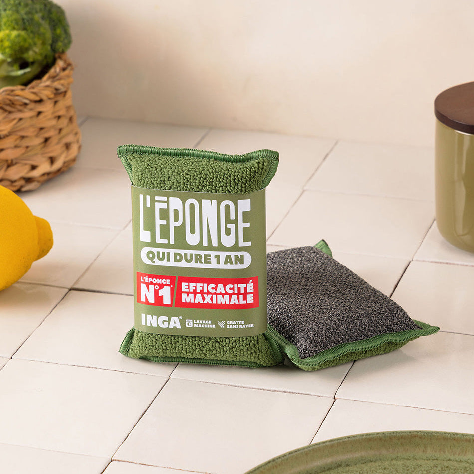 Duo d'Éponges Olive