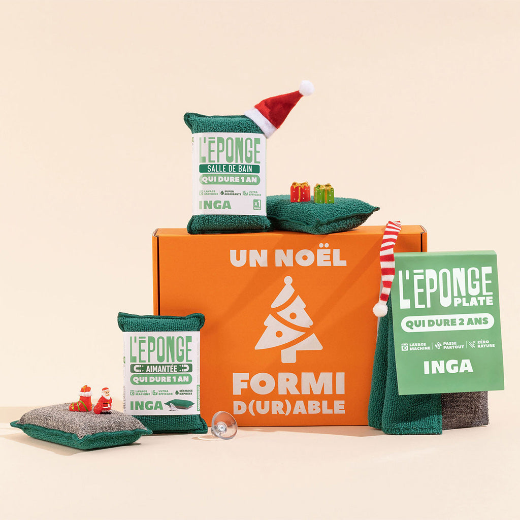Pack Noël – Éponges Aimantées, Salle de Bain et Plates