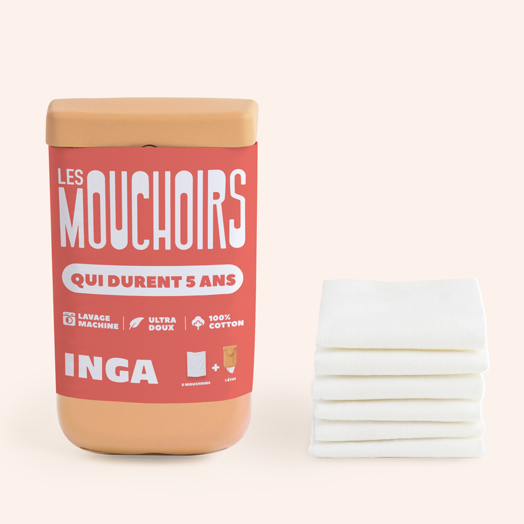 6 Mouchoirs Lavables
