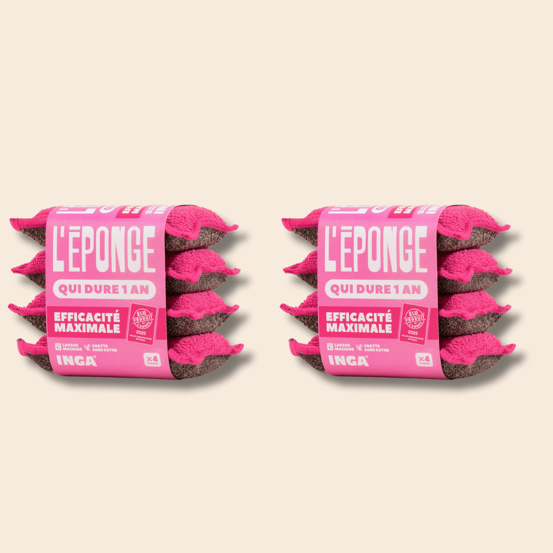 Éponges Lavables 4 Roses