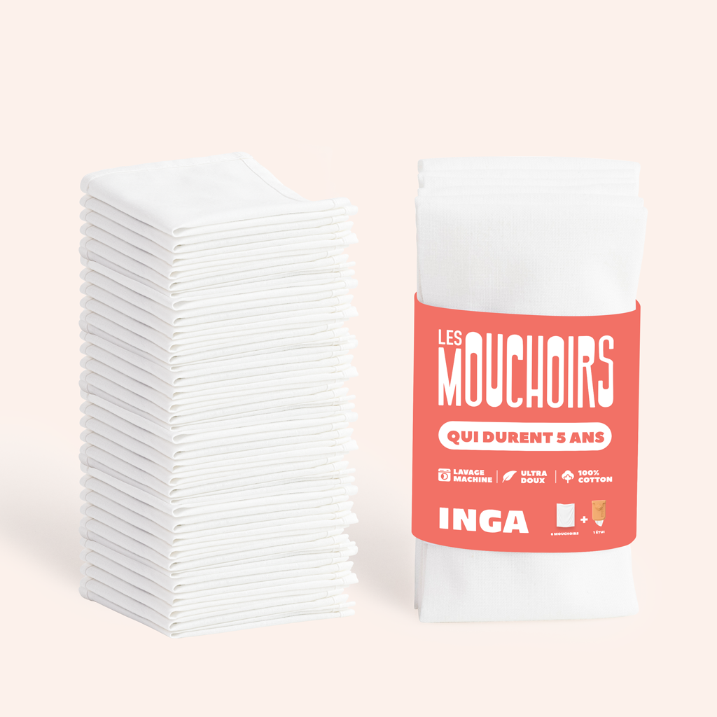 Pack 30 Mouchoirs en Tissu