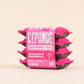 Éponges Lavables 4 Roses