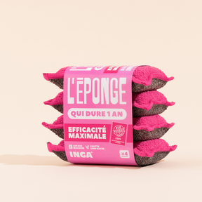 Éponges Lavables 4 Roses