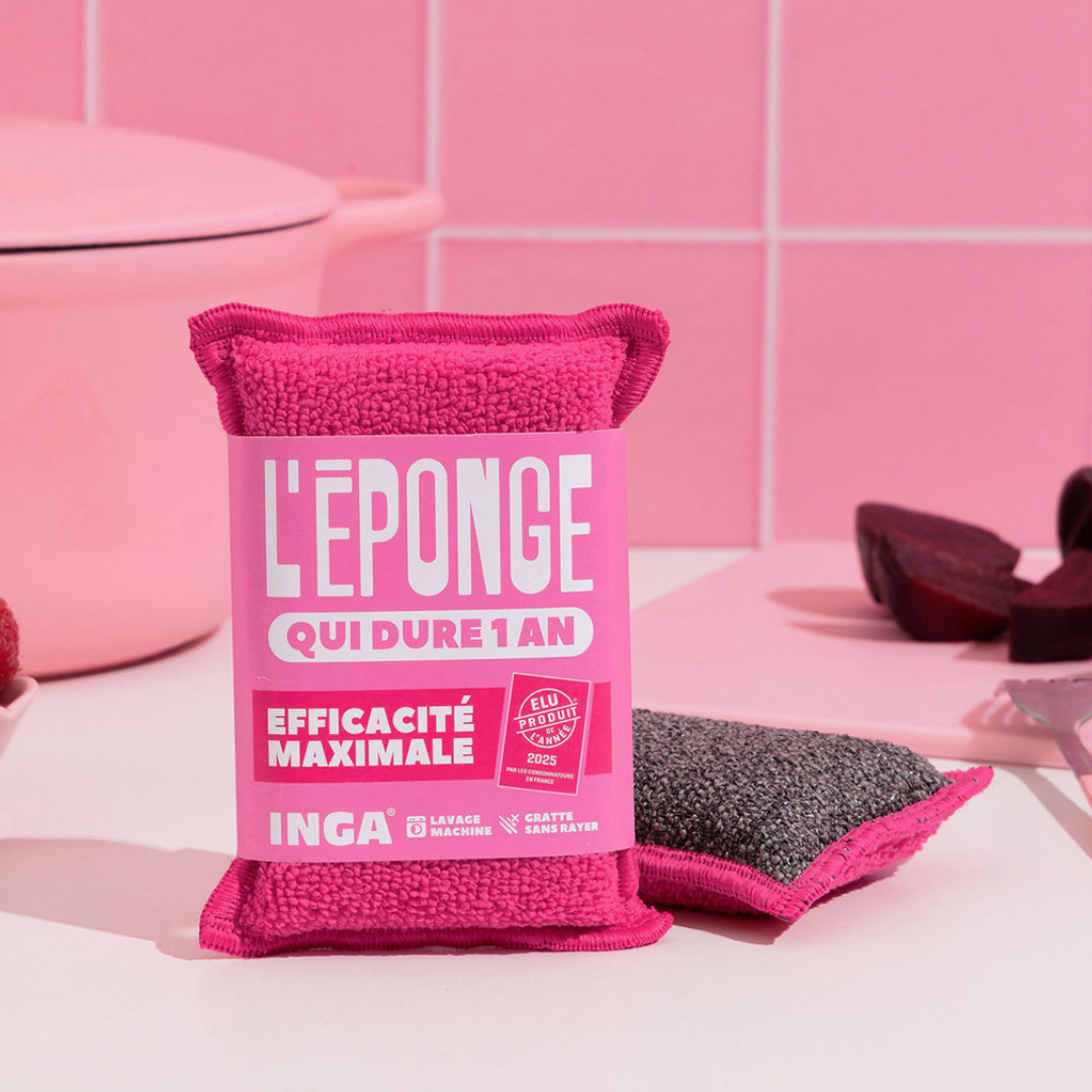 Duo d'Éponges Roses