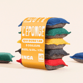 Éponges Lavables 4 Couleurs