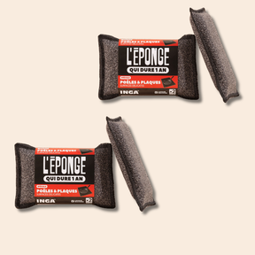 Duo d'éponges poêles et plaques