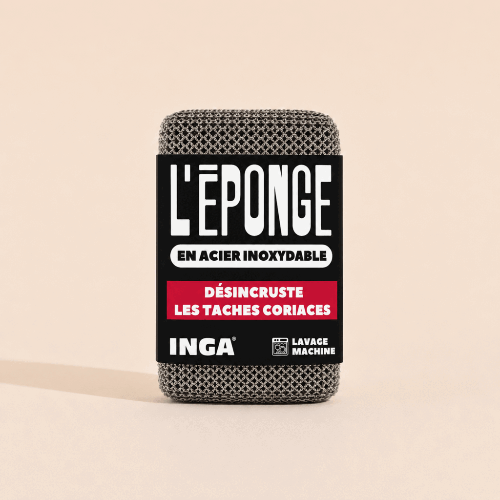 L'éponge en acier inoxydable