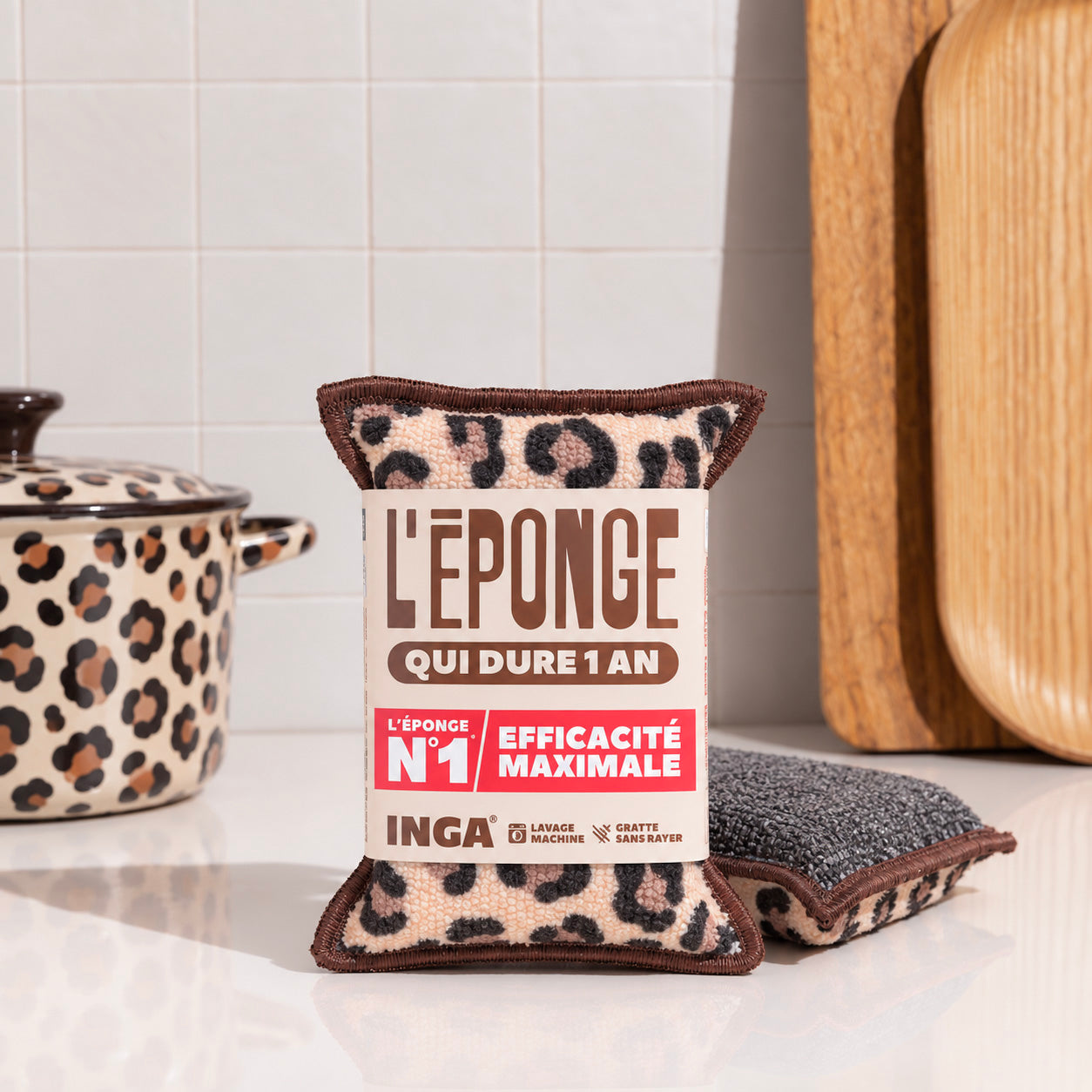 Duo d'Éponges Léopard