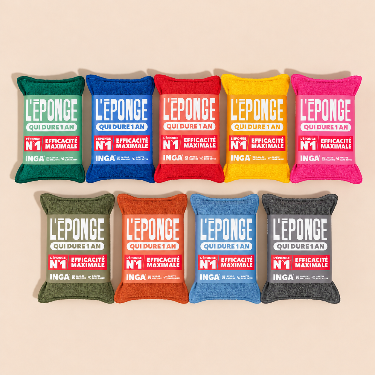 Duo d'Éponges Lavables