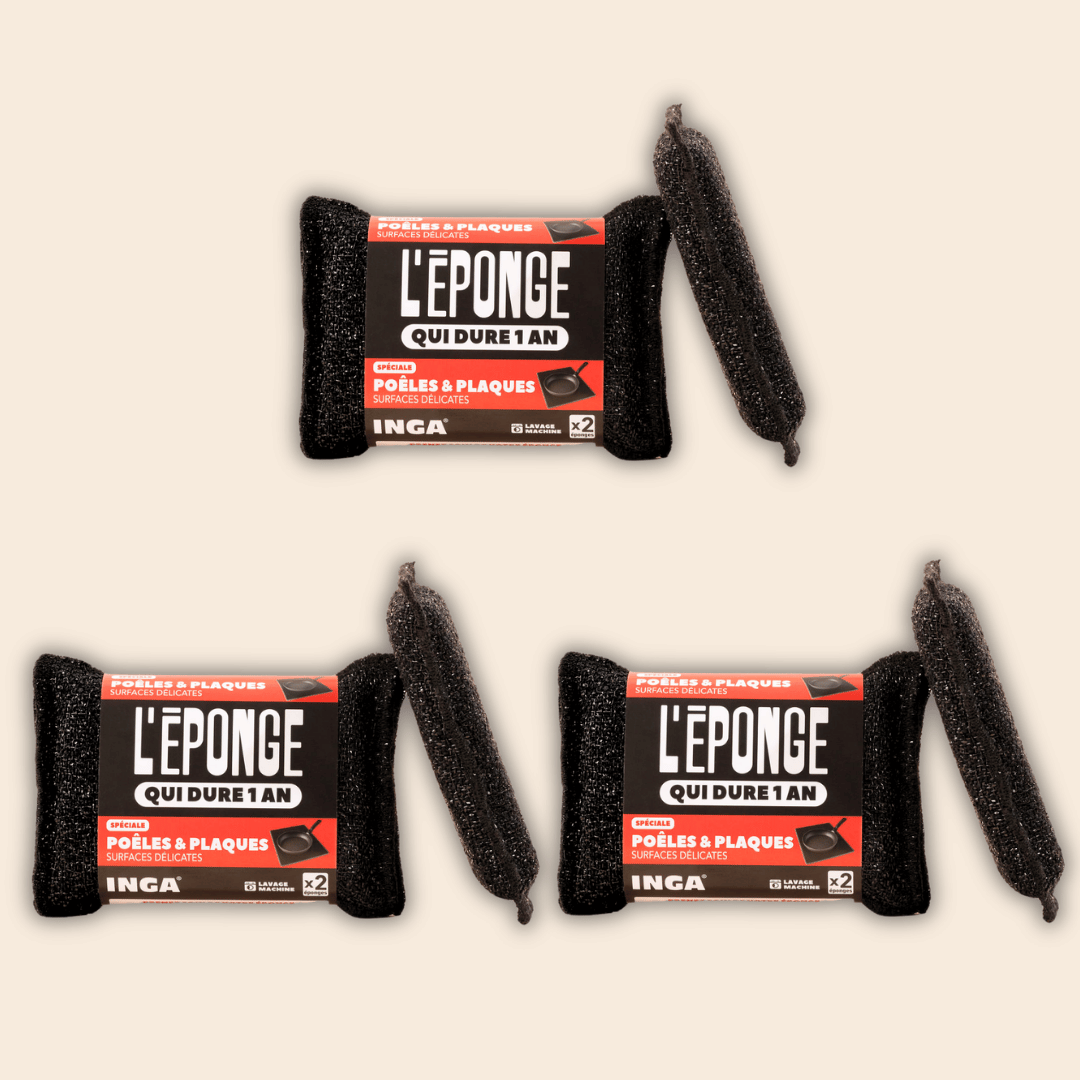 Duo d'Éponges Poêles et Plaques