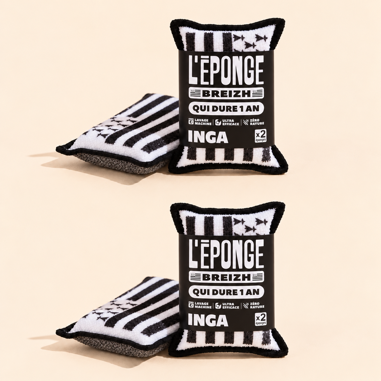Duo d'Éponges BREIZH