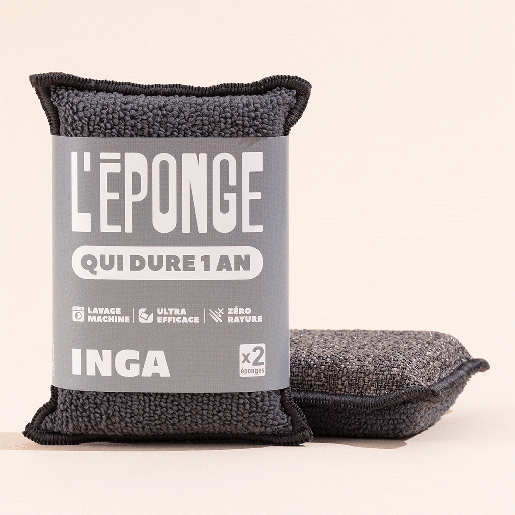 Lot de 2 porte-éponges en acier inoxydable pour évier et ustensiles de cuisine Argenté Lot de 2 porte-éponges en acier inoxydable pour évier et ustensiles de cuisine Argenté