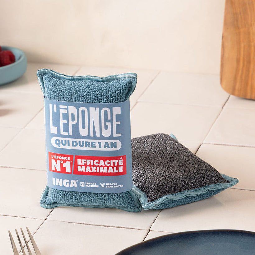 Duo d'Éponges Bleu Orage