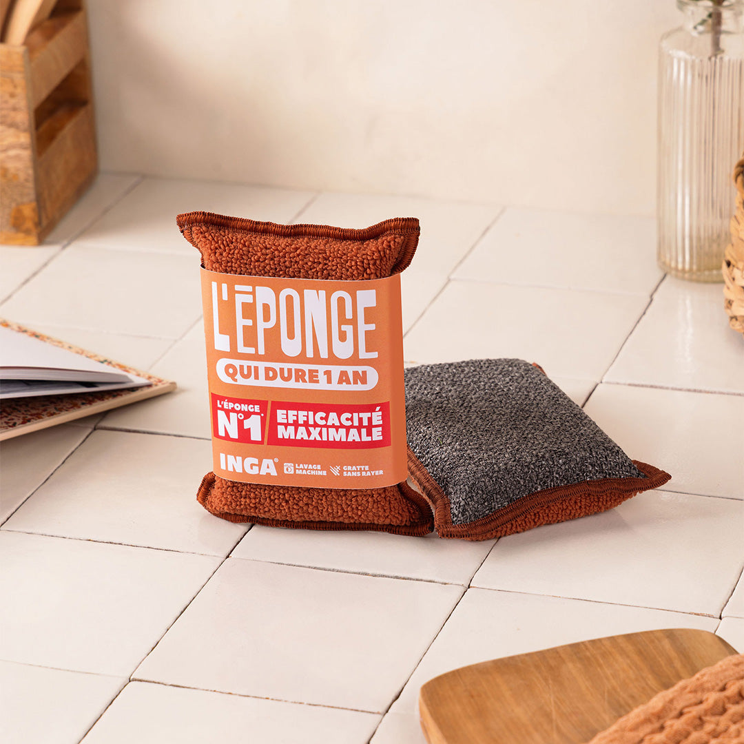 Duo d'Éponges Terracotta