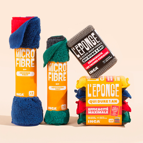 Pack Couleurs - Éponges, Éponge Acier et Microfibres