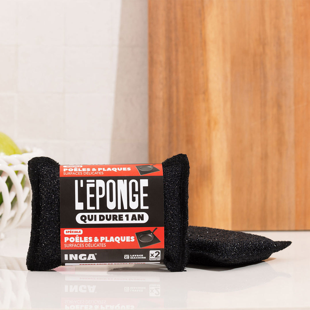 Duo d'Éponges Poêles et Plaques