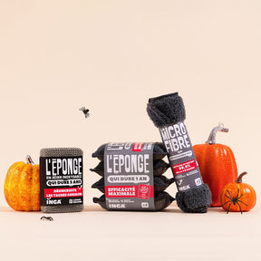 Pack Halloween - Eponges, Eponge en acier et microfibres
