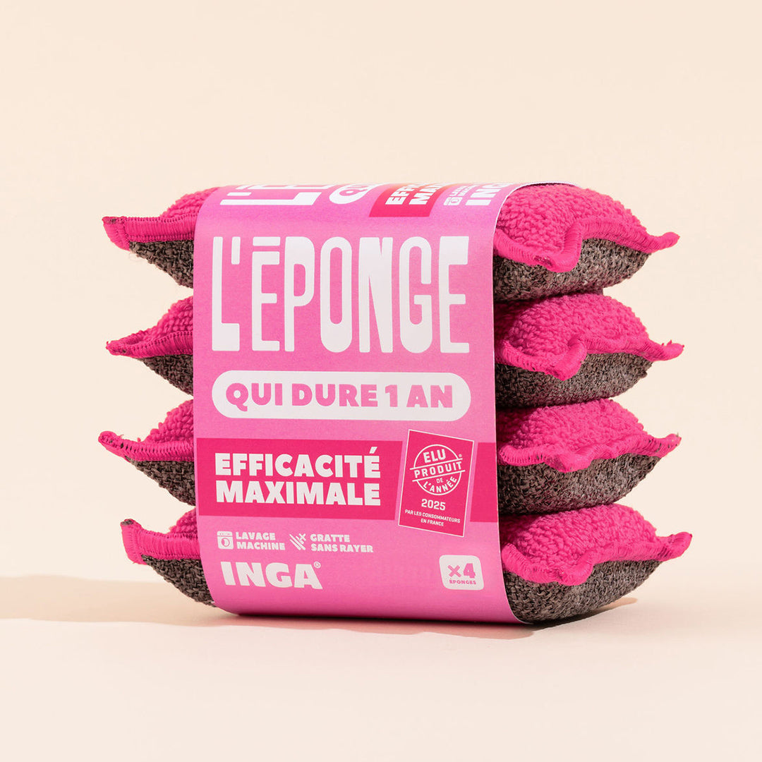 Duo d'Éponges Roses