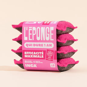 Éponges Lavables 4 Roses