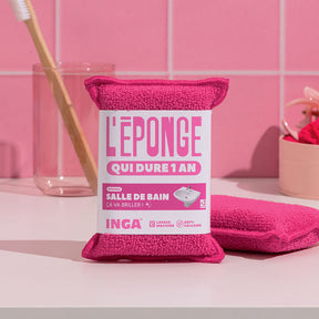 Éponges et Éponges Salle de Bain Roses