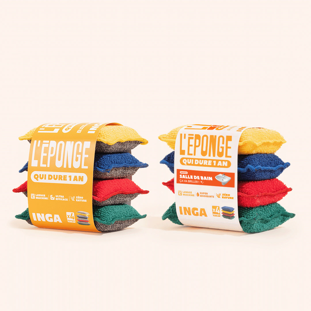 Pack Couleurs - Éponges et Éponges Salle de Bain