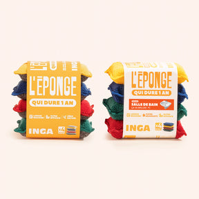 Pack Couleurs - Éponges et Éponges Salle de Bain
