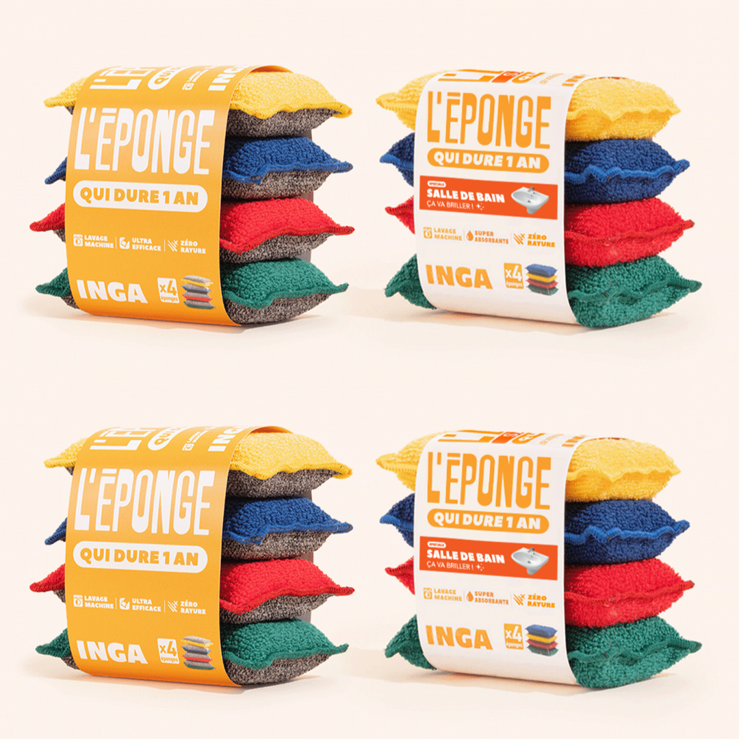 Pack Couleurs - Éponges et Éponges Salle de Bain