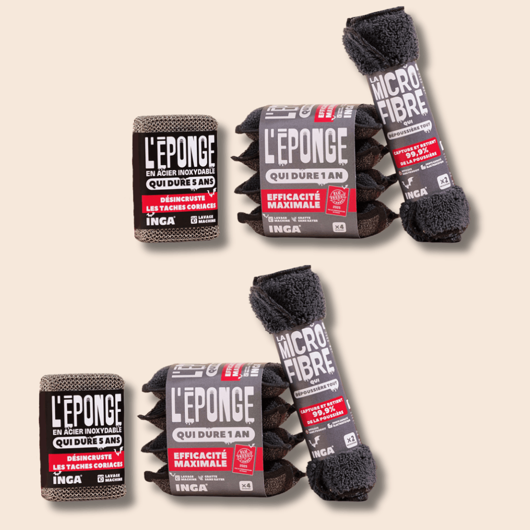 Pack Halloween - Eponges, Eponge en acier et microfibres