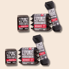 Pack Halloween - Eponges, Eponge en acier et microfibres