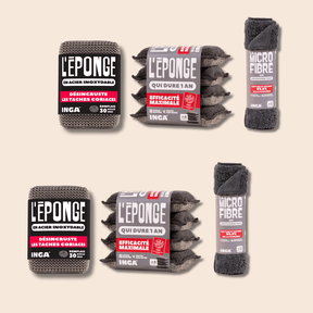 Pack Halloween - Eponges, Eponge en acier et microfibres