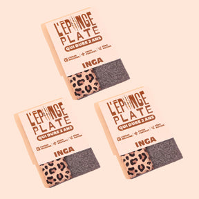 Duo d'Éponges Plates Léopard