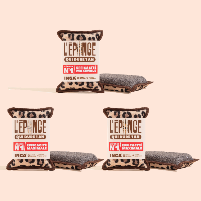 Duo d'Éponges Léopard