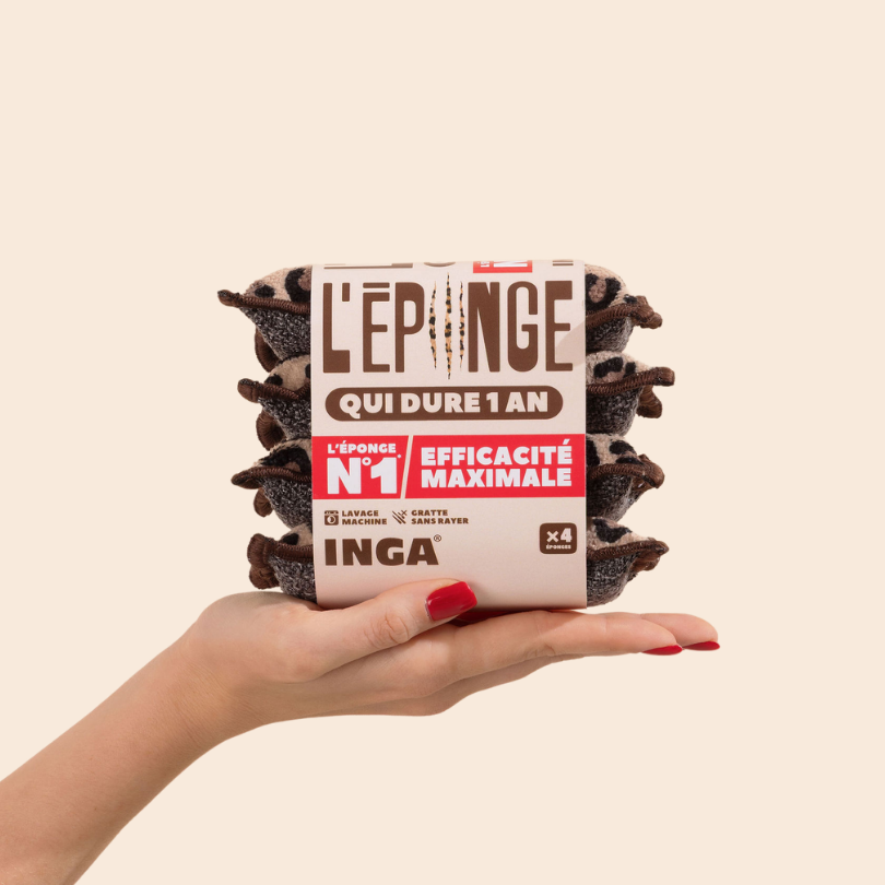 Éponges Lavables 4 Léopard