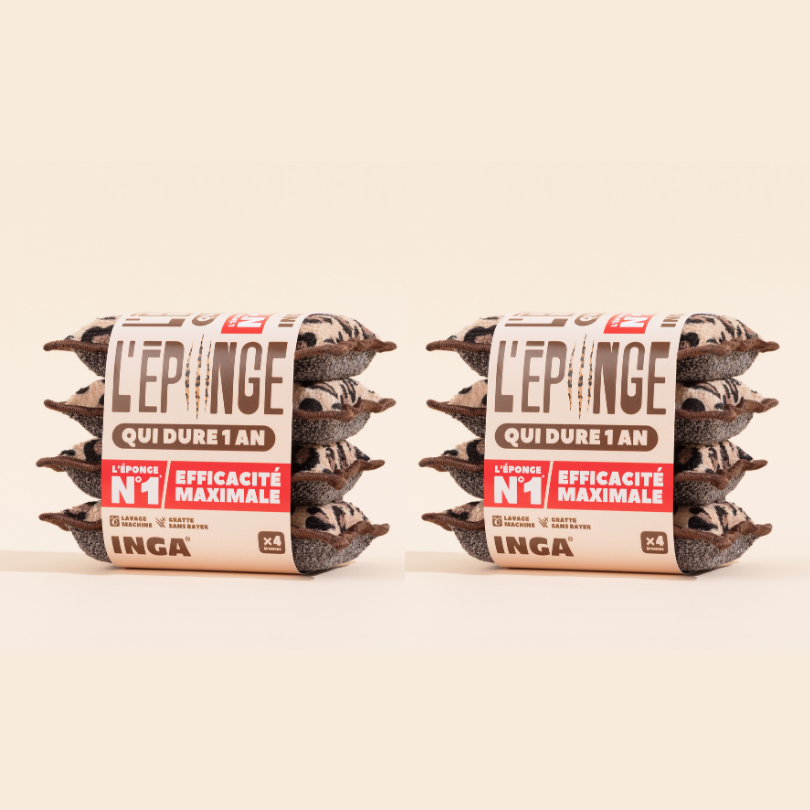 Éponges Lavables 4 Léopard