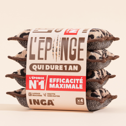 Éponges Lavables 4 Léopard