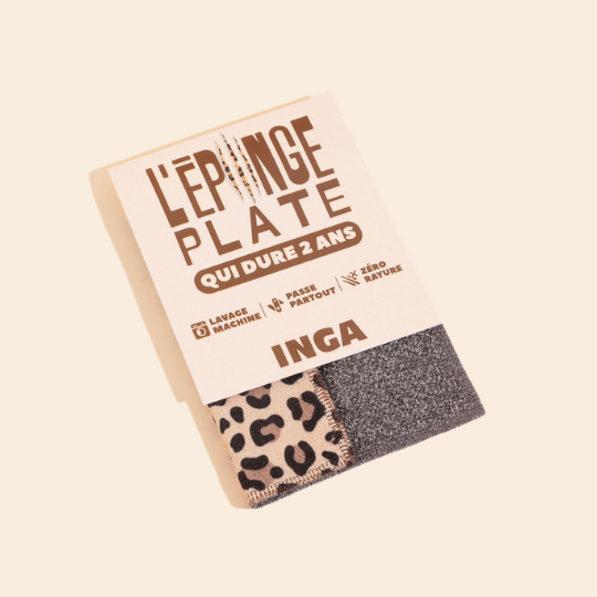 Duo d'Éponges Plates - Léopard