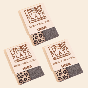 Duo d'Éponges Plates - Léopard