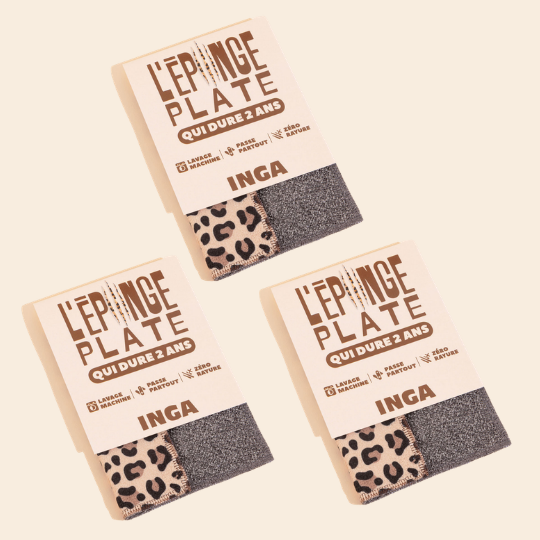 Duo d'Éponges Plates - Léopard